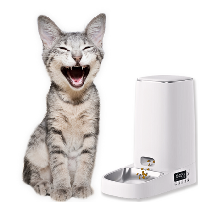 Smart Automatic Pet Feeder - 4L Capacity (App/Button Controlled)