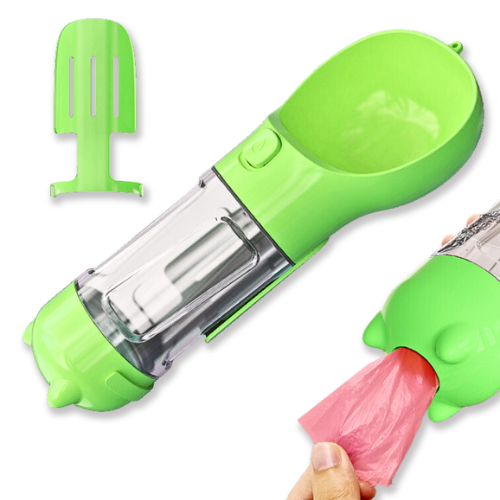 Four-In-One Portable Pet Water Bottle