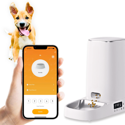 Smart Automatic Pet Feeder - 4L Capacity (App/Button Controlled)